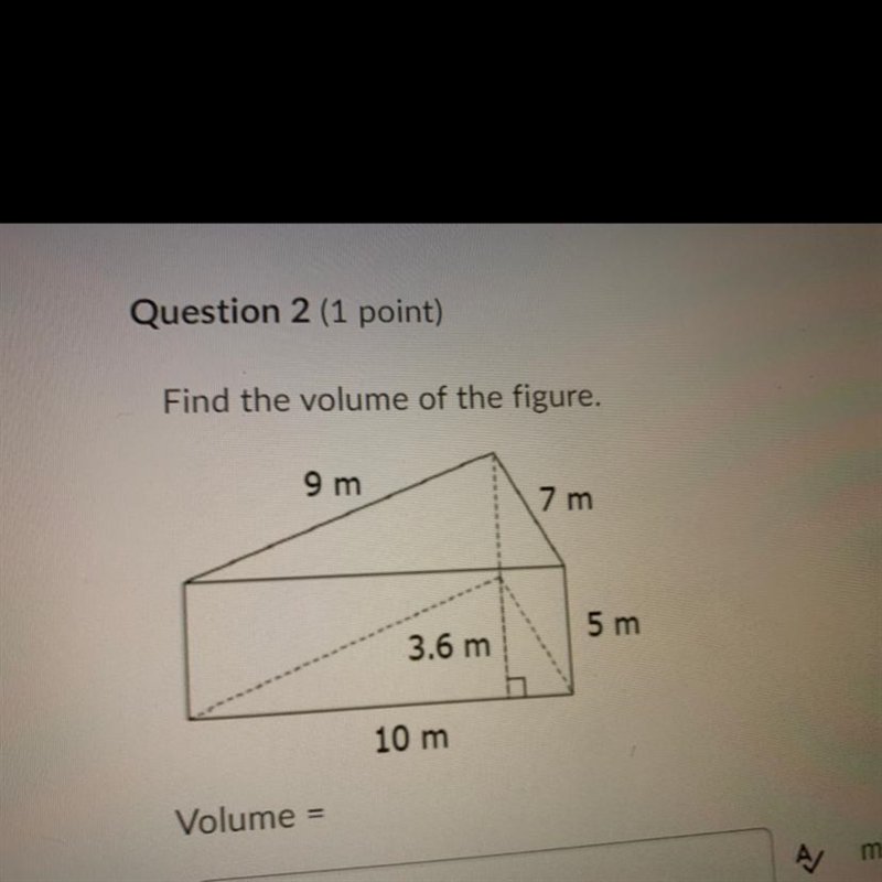 Find the volume of the figure please.-example-1