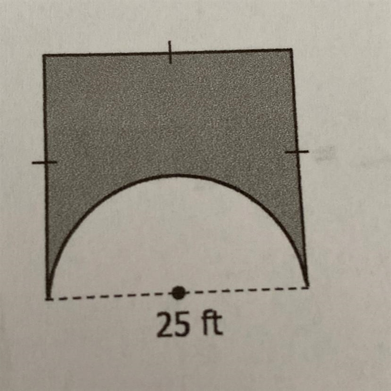 Plz I really need help with this problem Find the are of the shaded region-example-1