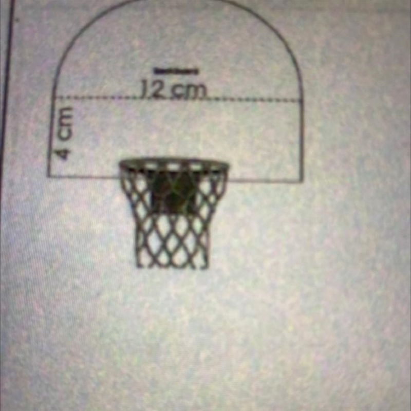 This model of the backboard of a basketball goal is composed of a rectangle and a-example-1