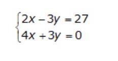 Use the elimination method to solve the system of equations. A. (1.5,-8) B. (-6,-13) C-example-1