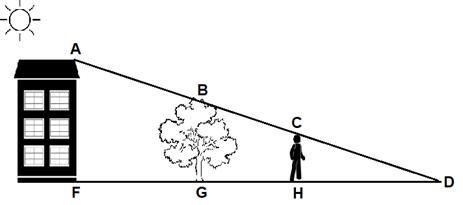 In the afternoon, the person (who is 1.8 m tall) casts a shadow that is 10 m. The-example-1