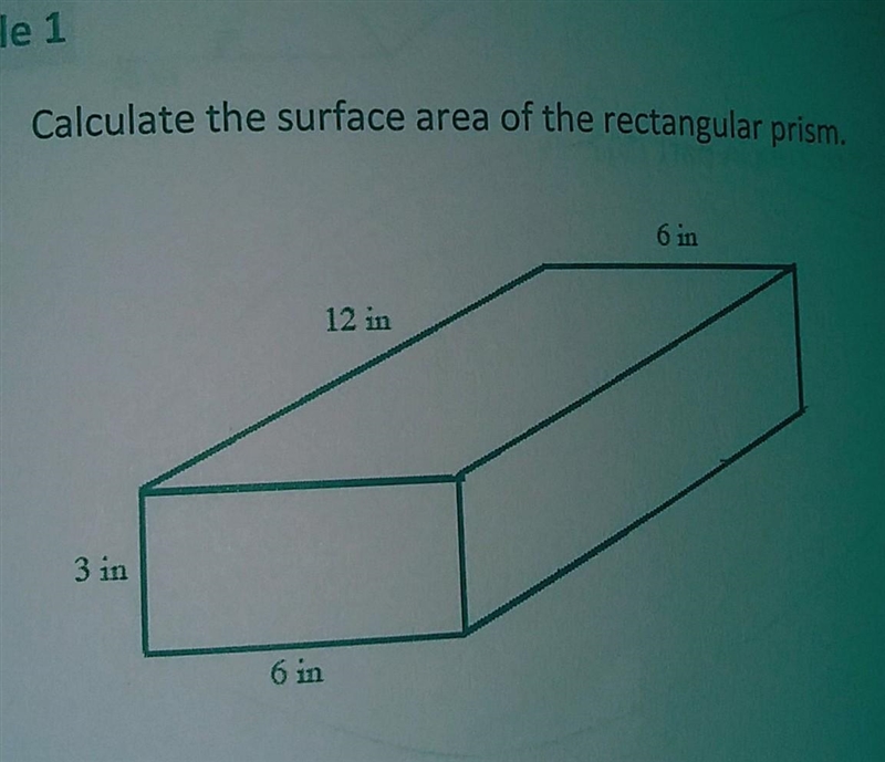 Calculate the surface area of the rectangle prism in the picture​-example-1