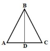 Given: isoceles ΔABC, median BD to base AC Prove: ΔADB≅ΔCDB-example-2