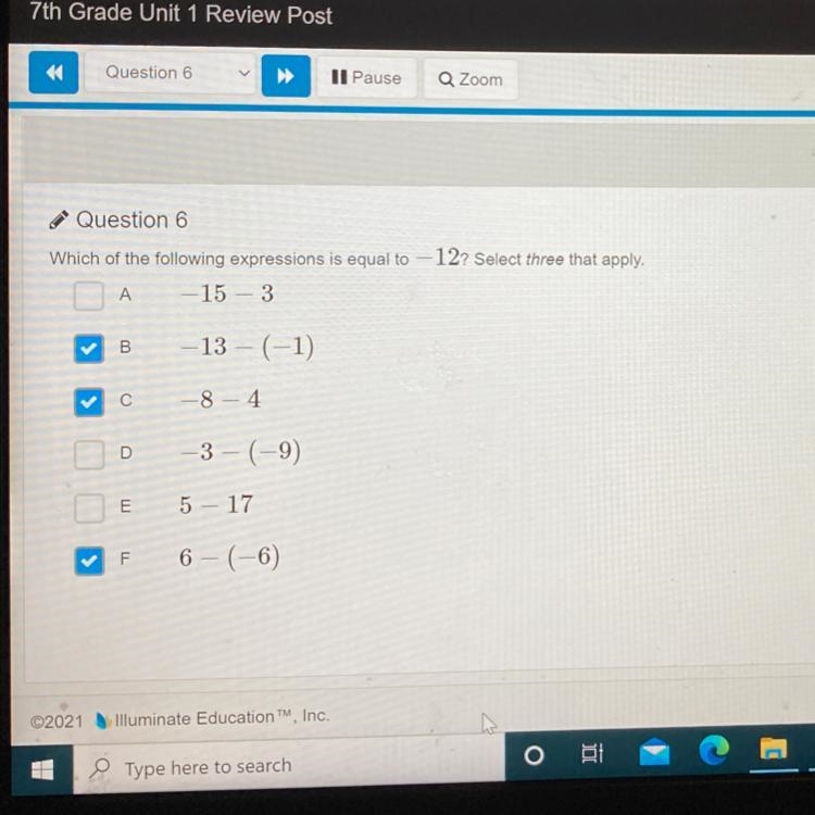 WHICH EQUAL NEGATIVE 12?!-example-1