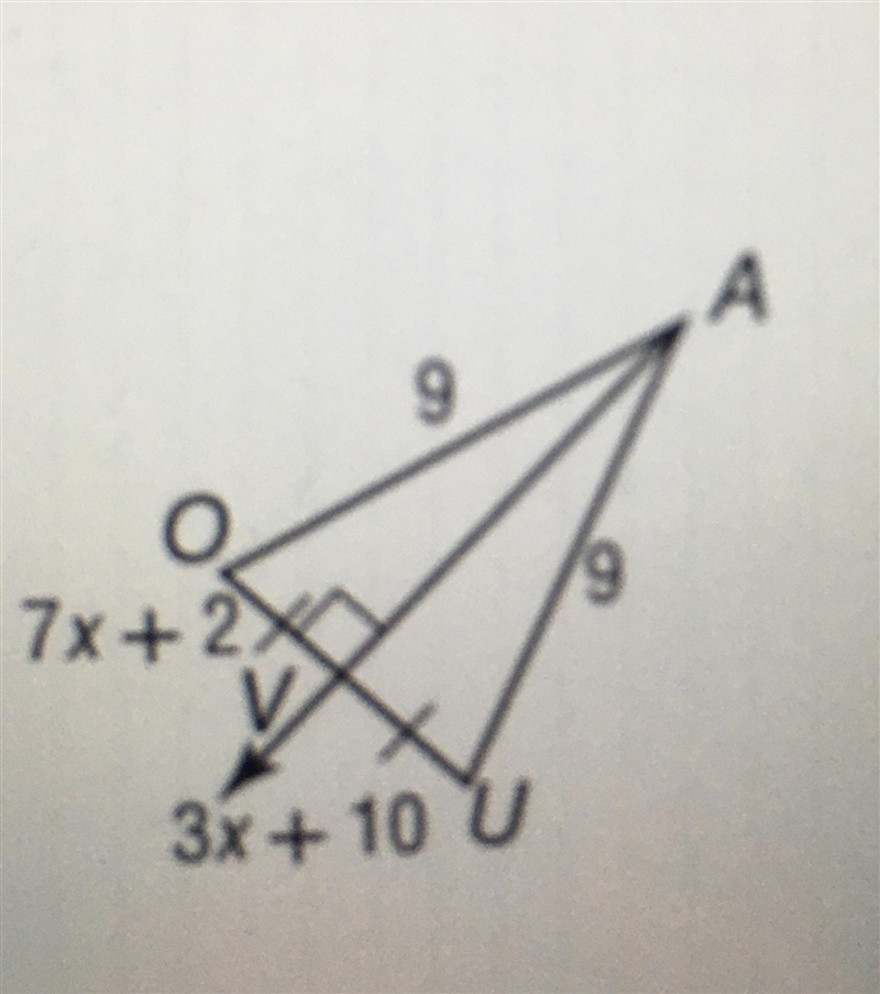 Find the measure of VU Can someone help me?? I need to show the work-example-1