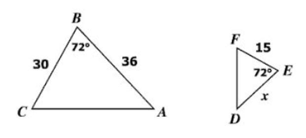 HELP DUE IN 10 MINS! Find the scale factor. Solve for x. Scale Factor=?? x=??-example-1