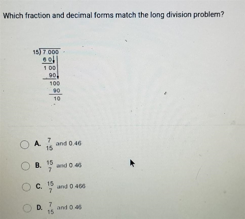 Which fraction and decimal forms match the long division problem?​-example-1