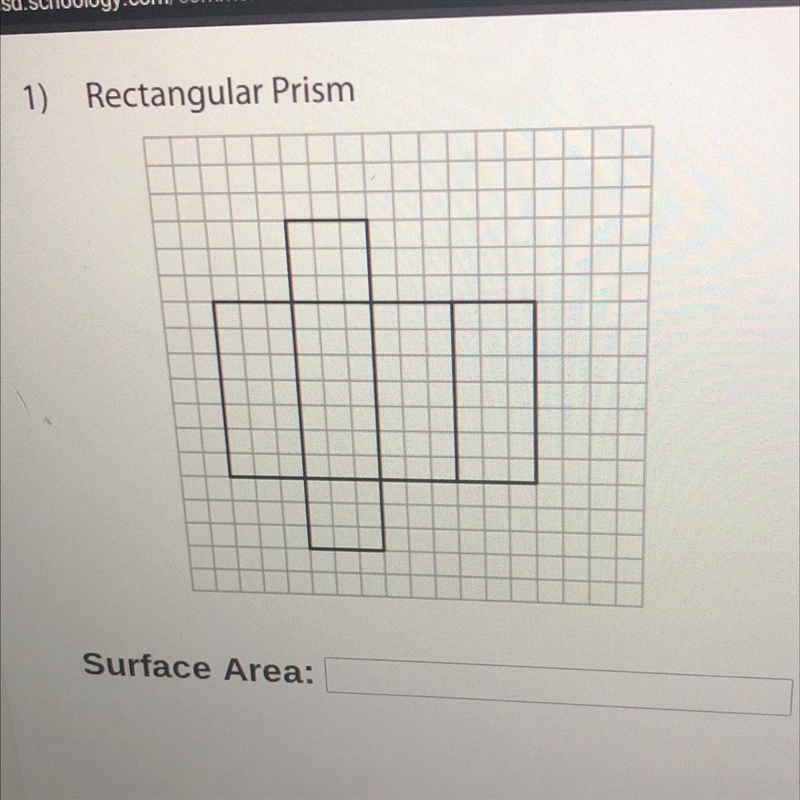 What’s the surface area?? Do I just count the little squares?-example-1