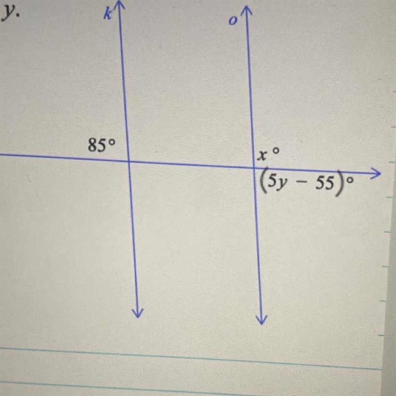 ( please help asap ) find the value of x and y-example-1