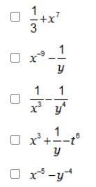 Which expressions are in their simplest form? Check all that apply.-example-1