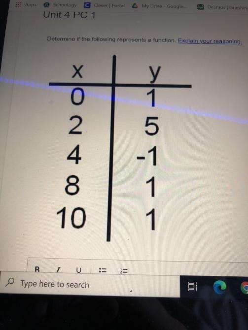 Does the following represent a function?-example-1