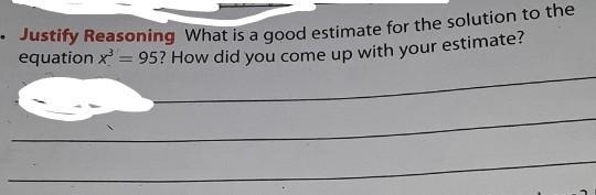 What is a good estimate for the solution to the equation x = 95? How did you come-example-1