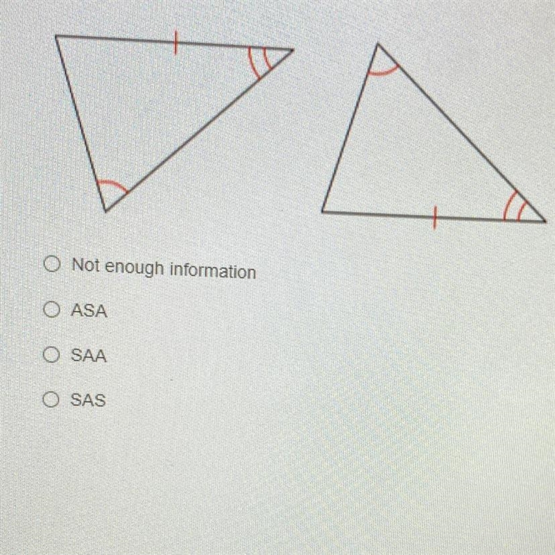 Determine if the two triangles are congruent and write the conjecture. pls help-example-1