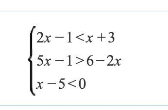 Solve the system of inequalities:-example-1