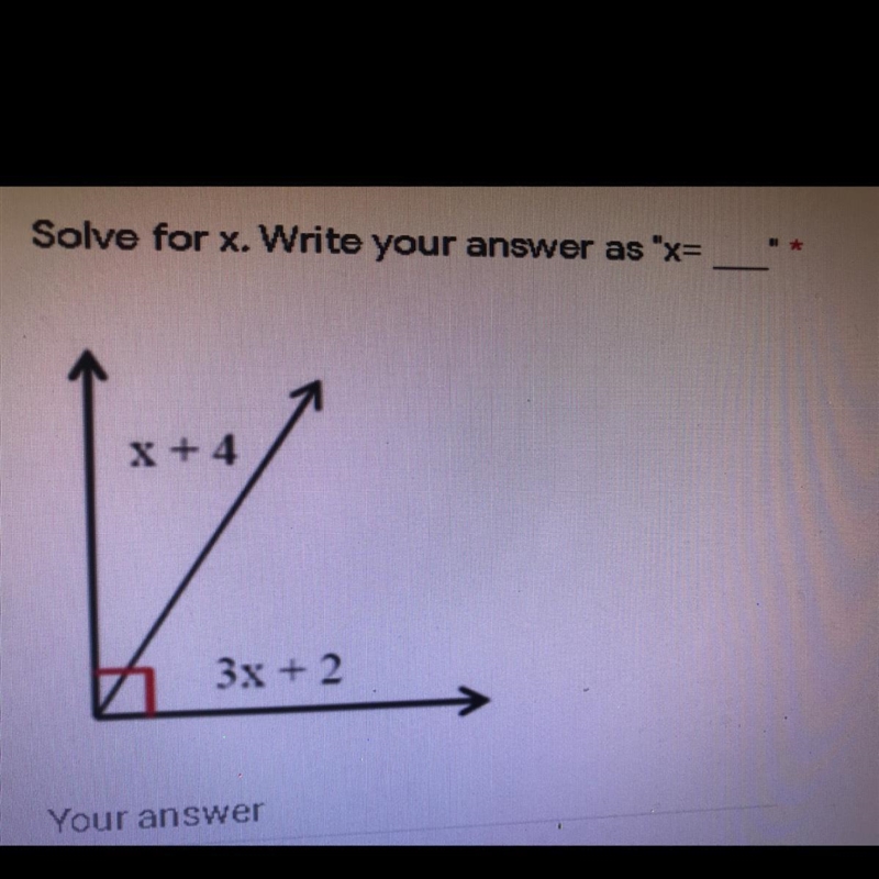 Solve for x. Write your answer as “x=__”-example-1