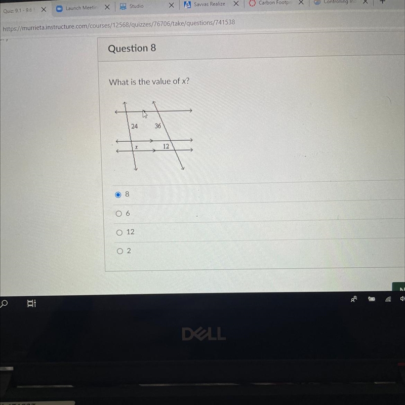 What is the value of x-example-1