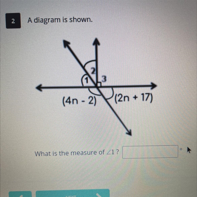 What is the measure of <1?-example-1