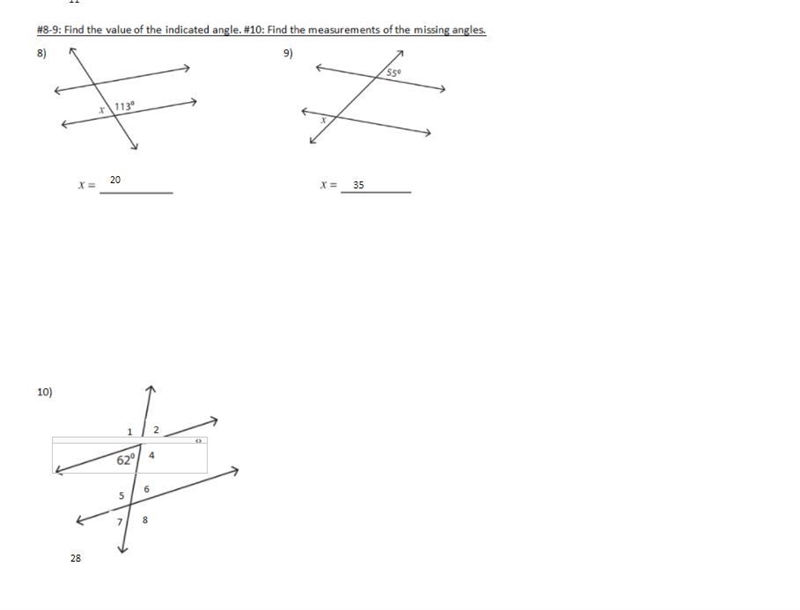 Can someone help me find the value of these missing angles its due in 20 minutes-example-1