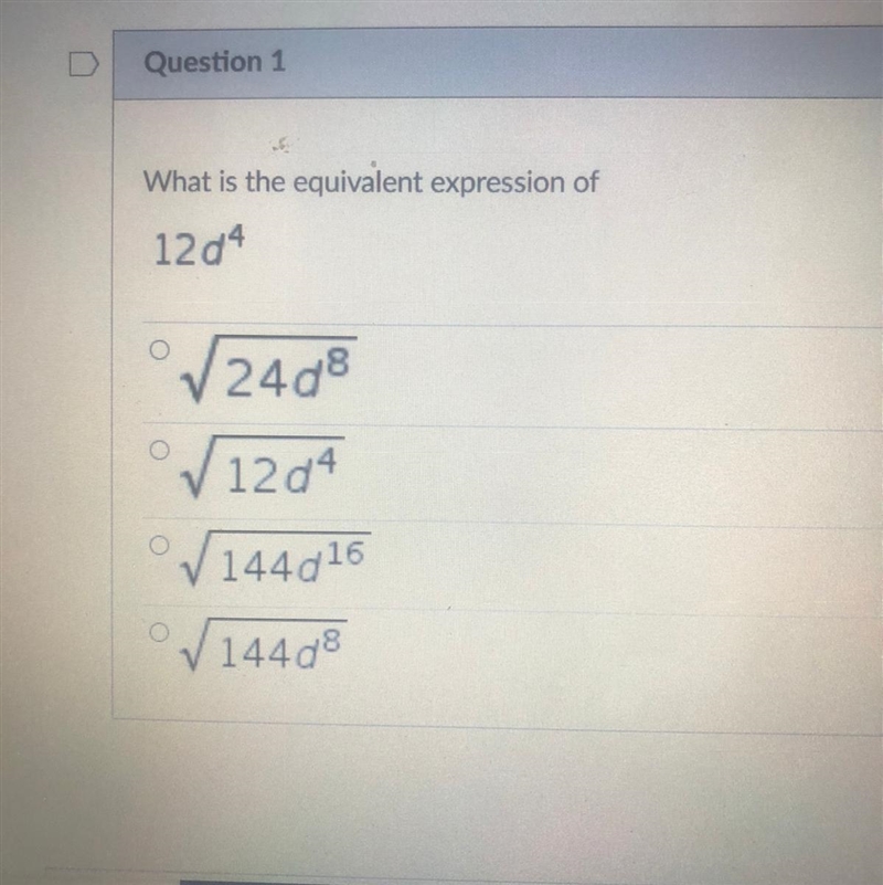 What is the equivalent expression of 12d4-example-1