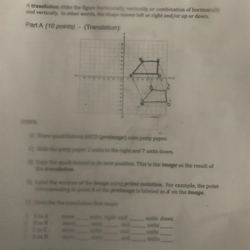 Can anyone explain what the last part is about describing the translation!-example-1