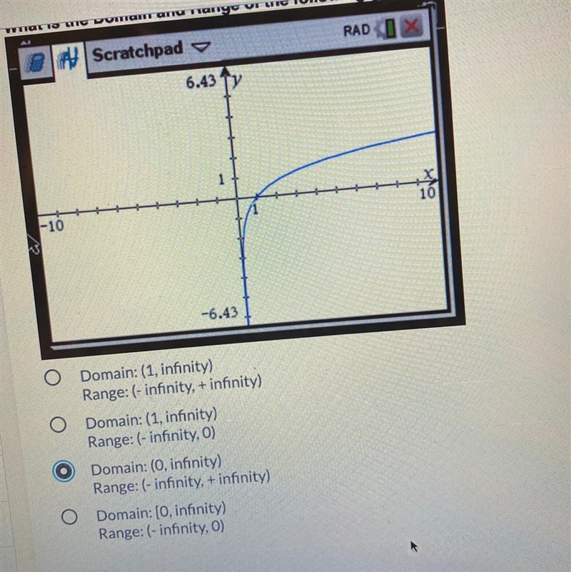 What is the domain and range of graph!!! 10 points!!!-example-1