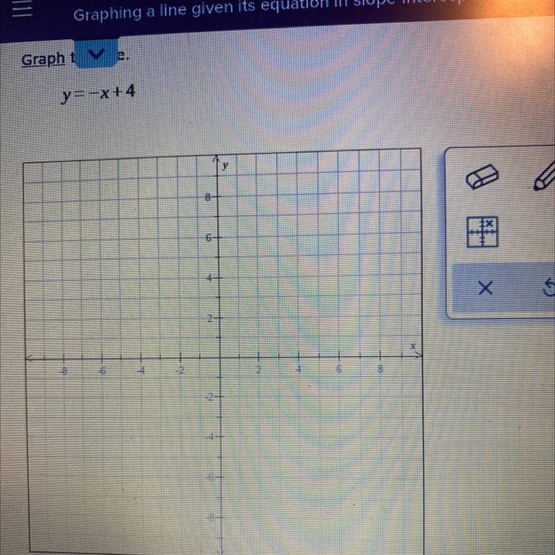 Graph the line. Don’t mind the random letters Fghhujhgdfvfdfgvee de f-example-1