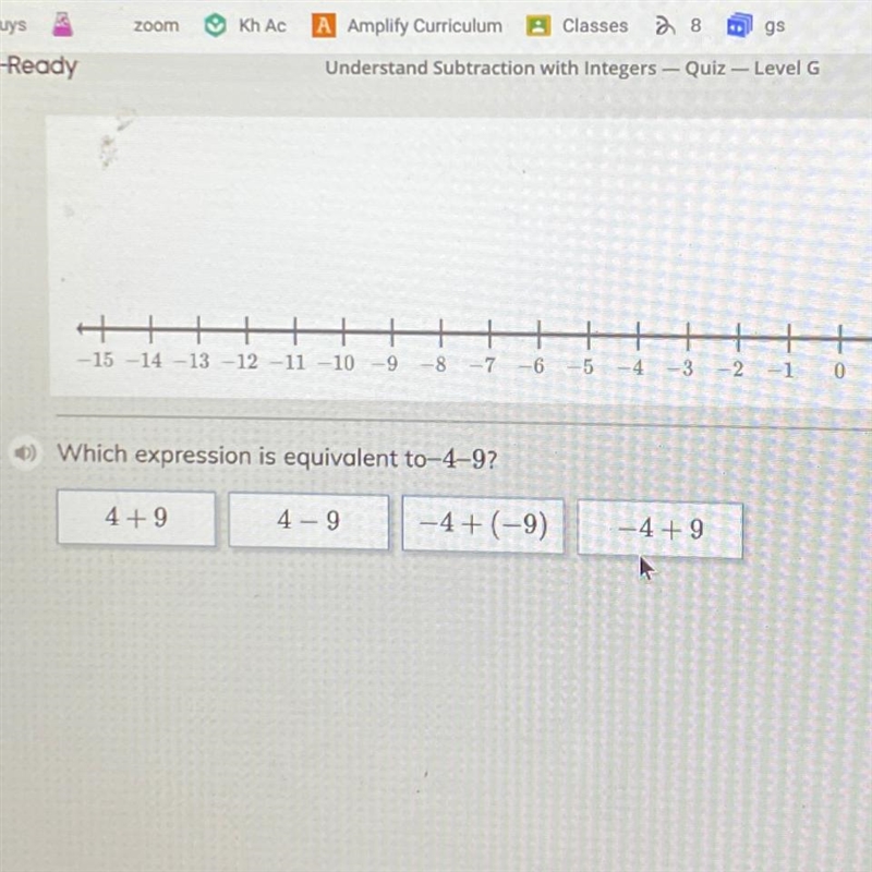 + 3 0 1 4 5 15 2 -1 10 -3 14 13 19 6 12 11 +8 -7 -5 -4 0) Which expression is equivalent-example-1