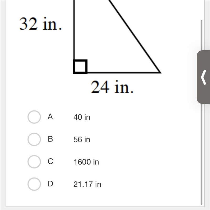 Find the length of the missing side.-example-1