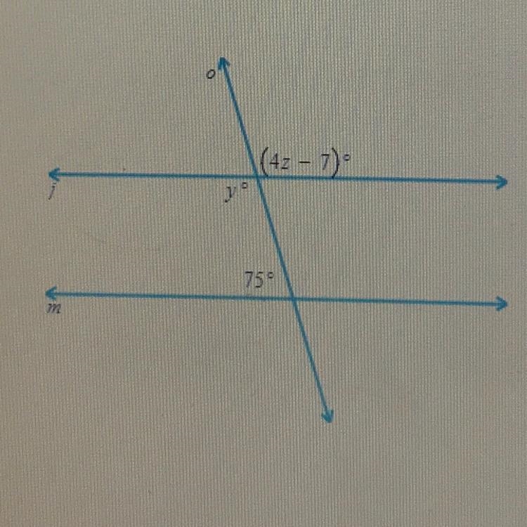 Find the values of z and y pls .-example-1