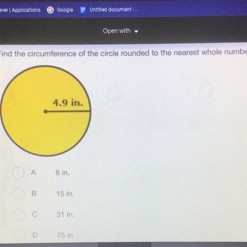 That picture is another question 1. A circular lake has a circumference of 24 uses-example-1