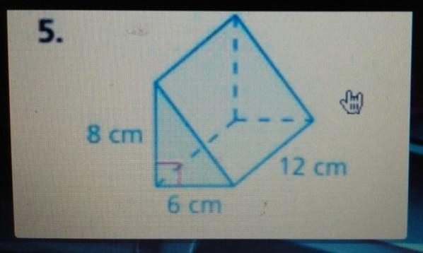 What is the volume of this triangular prism? ​-example-1