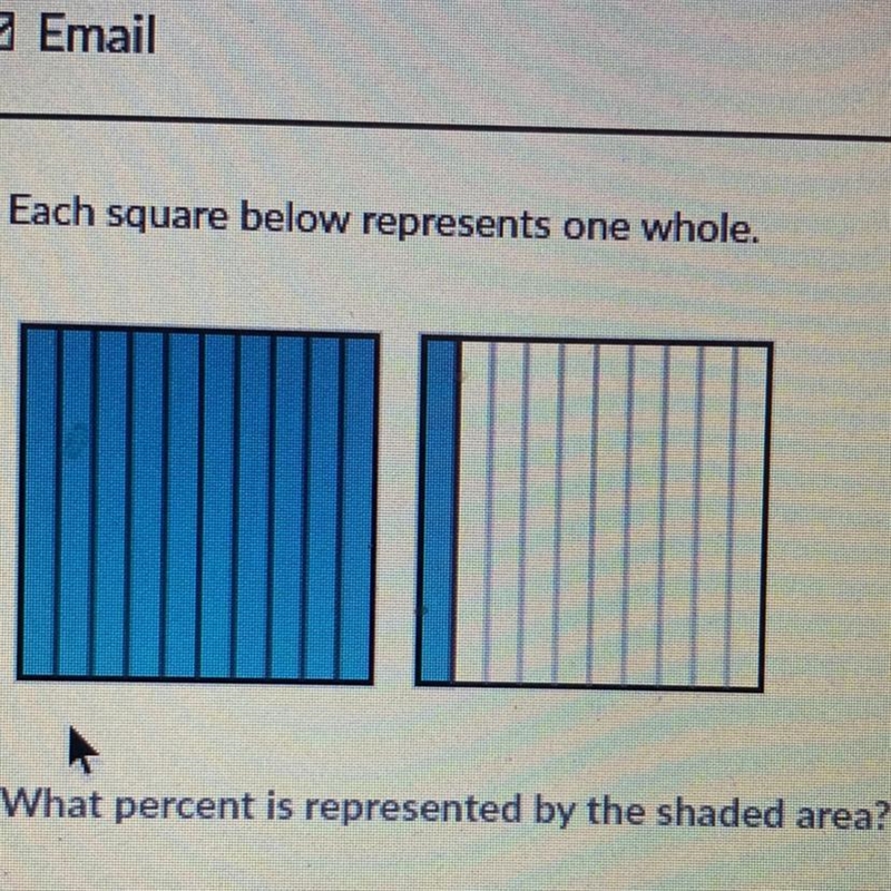 What percent is represented by the shaded area?-example-1