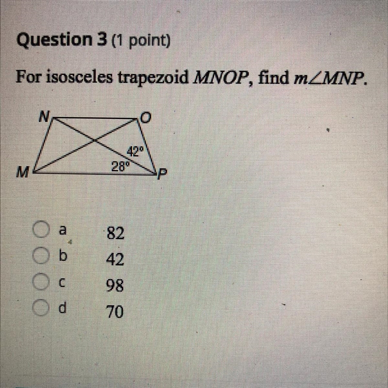 A) 82 b) 42 c) 98 d) 70-example-1