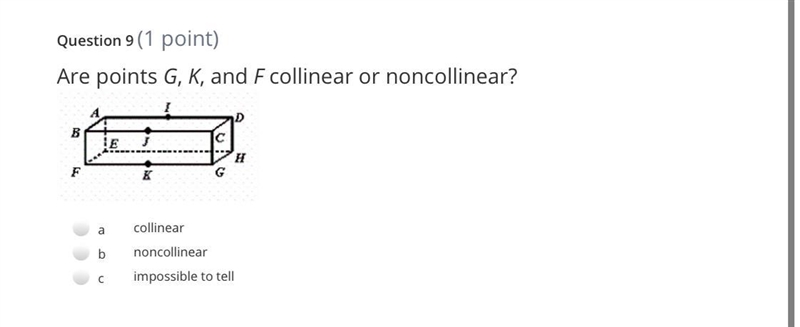 Are points G, K, and F collinear or noncollinear?-example-1