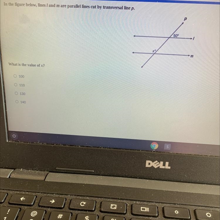 In the figure below lines l and m are parallel lines cut by transversal line p. What-example-1