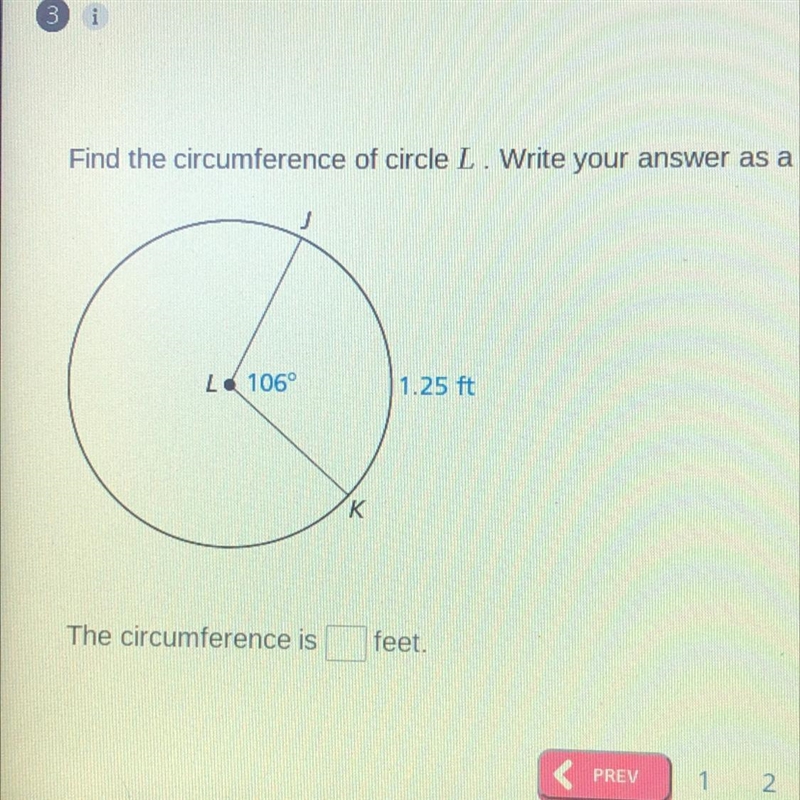 Find the circumference of circle L. Write your answer as a decimal, rounded to the-example-1