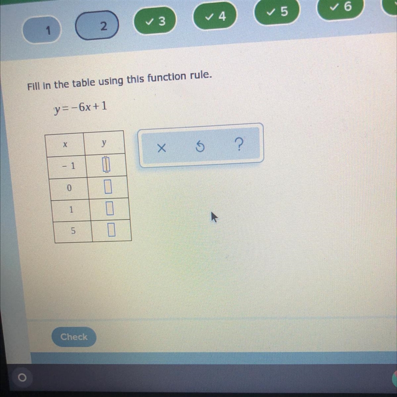 Fill in the table using this function rule. REALLY NEED HELPPP-example-1