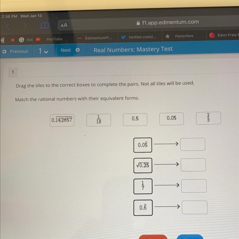 Drag the tiles to the correct boxes to complete the pairs. Not all tiles will be used-example-1