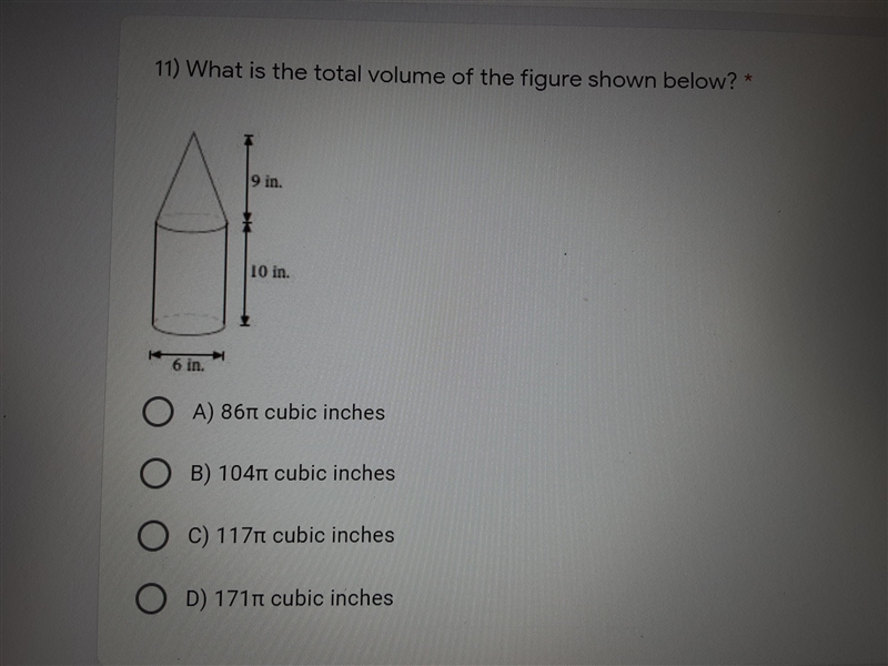 Help! What is the total volume of the figure shown-example-1