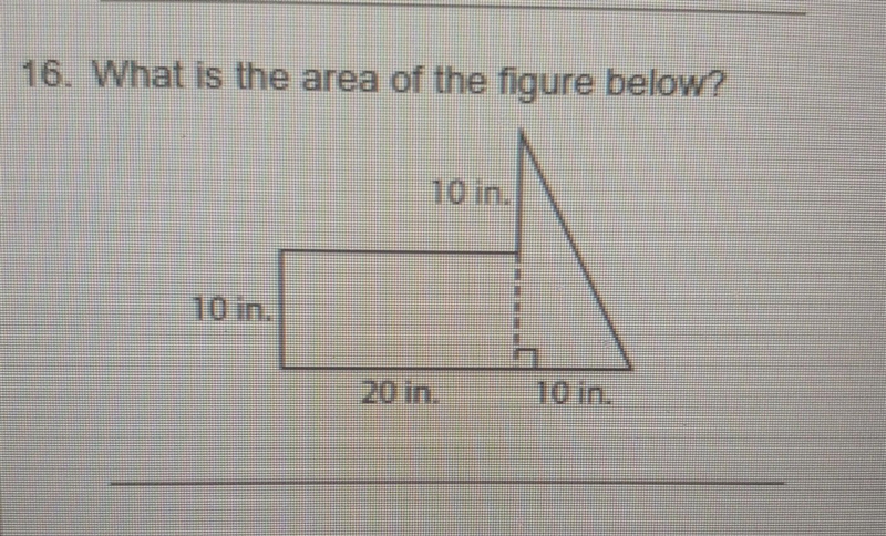 What is the area of the figure below?​-example-1