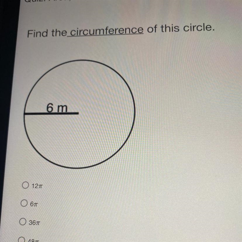 Find the circumference of this circle-example-1