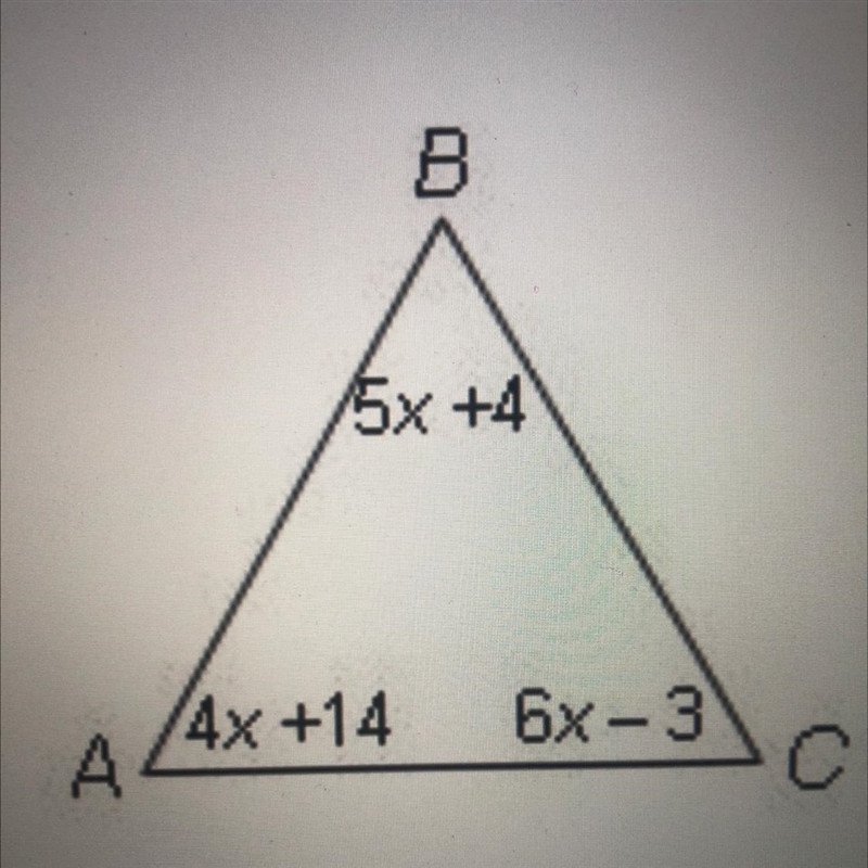 Find the value of x in each triangle. Please help me <33-example-1