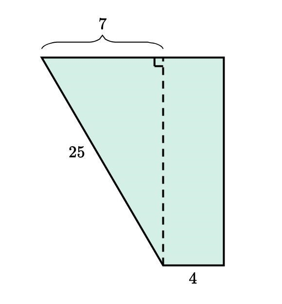 What is the area of the trapezoid below?-example-1