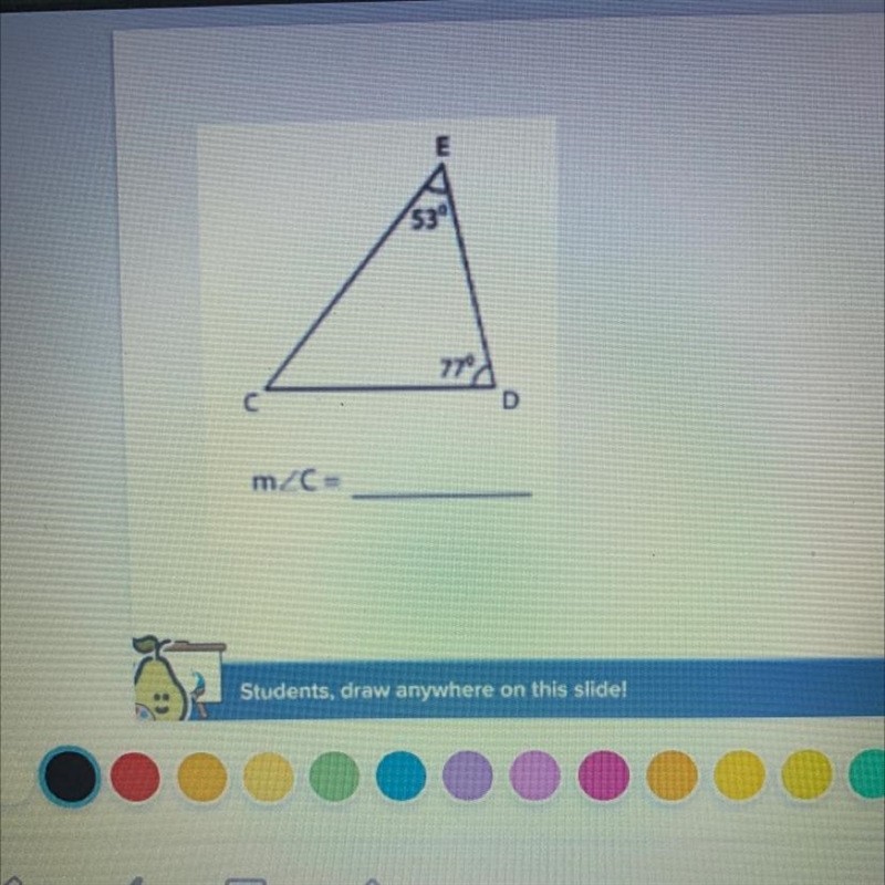 E 53° 77° C D mZC= .-example-1