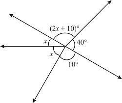 Find the value of ( 2x + 10-example-1