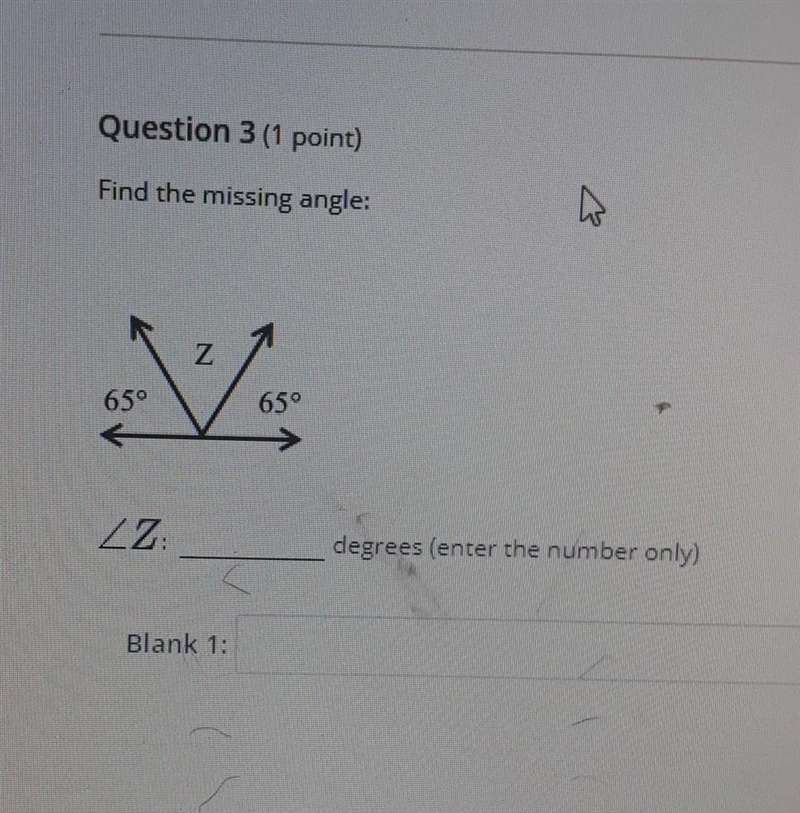 Find the missing angle​-example-1