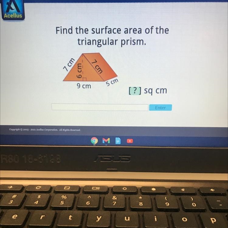 Find the surface area of the triangular prism-example-1