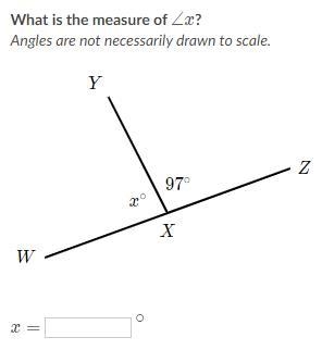 What is the measure of ∠x?-example-1