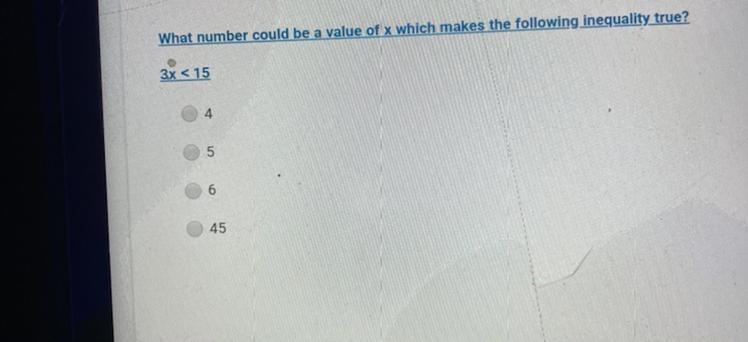 What make the following inequality true?-example-1