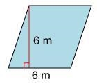 What is the area of the parallelogram? 36 m 2 18 m 2 24 m 2 72 m 2-example-1